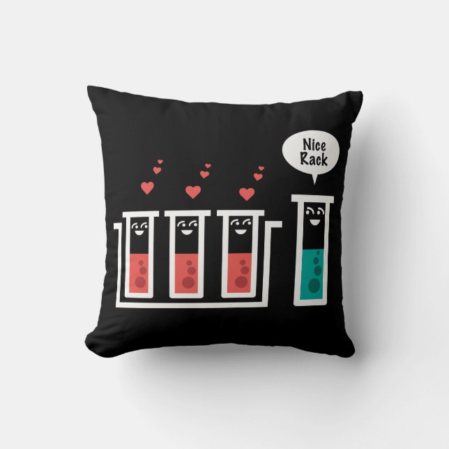 Nice Rack Throw Pillow (Front)