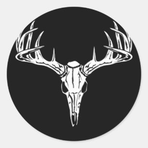 Nice Rack-Trophy Buck-Deer Rack Classic Round Sticker