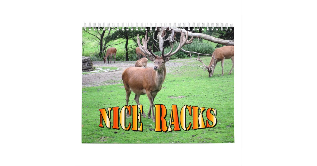 Nice Racks Wall Calendar | Zazzle.com