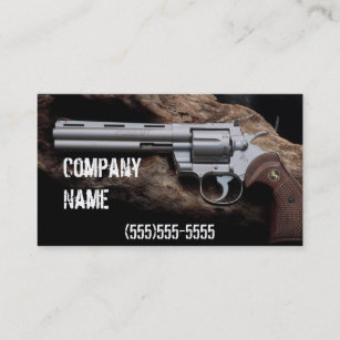 Nice Revolver  ffl dealer business card