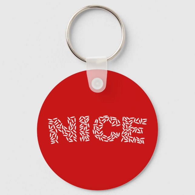 Nice Rice Keychain (Front)