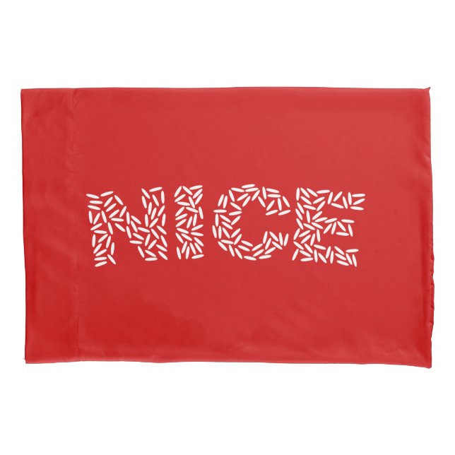 Nice Rice Pillow Case (Front)