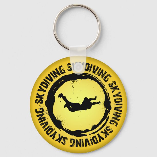 Nice Skydiving Seal Keychain (Front)