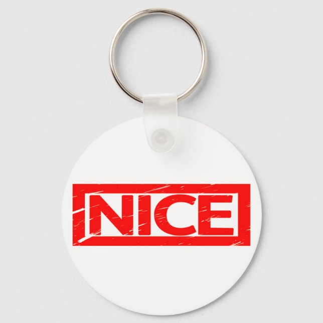 Nice Stamp Keychain (Front)