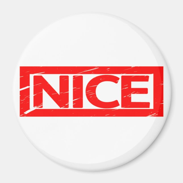 Nice Stamp Magnet (Front)