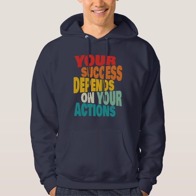 Nice Text Motivational Quotes  T-Shirt Hoodie (Front)