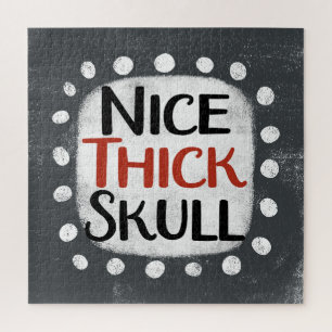 Nice Thick Skull Jigsaw Puzzle