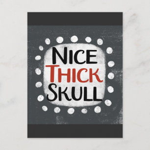 Nice Thick Skull Postcard