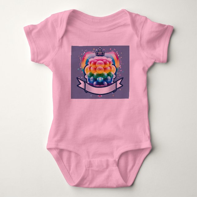Nice to Meat You": Happy Birthday  Baby Bodysuit (Front)