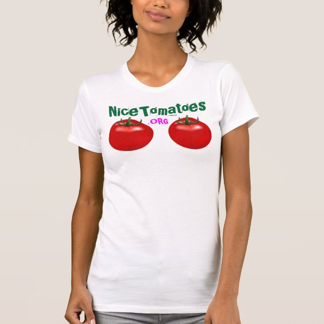 Nice Tomatoes T Shirt for Breast Cancer Awareness (Front)