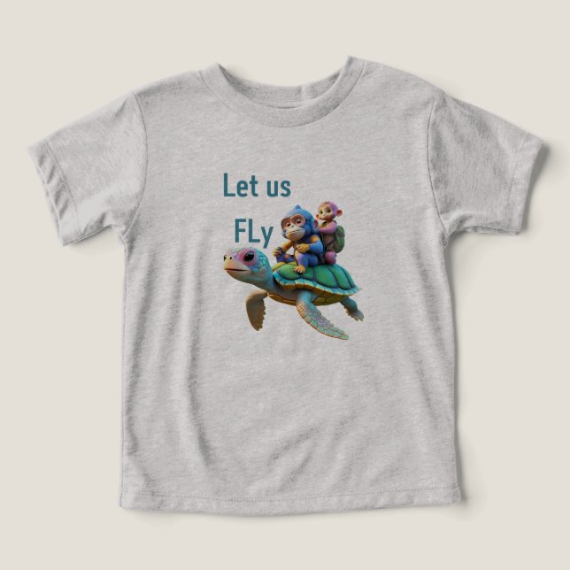 Nice turtle  toddler t-shirt (Design Front)