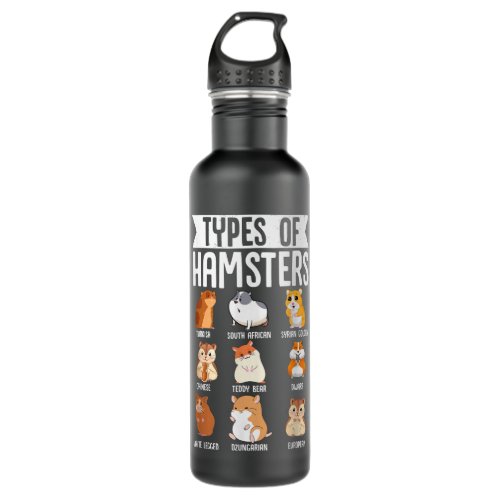 Nice Types Of Hamsters Cute Syrian Breed Rodents F Stainless Steel Water Bottle
