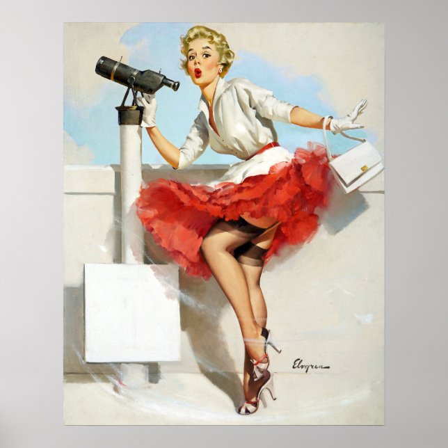 Nice View Pin Up Poster (Front)