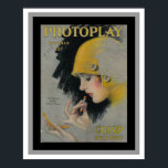 Nice Vintage Photoplay Magazine Cover Poster<br><div class="desc">Nice nostalgic Photoplay front cover poster measures 16 x 20</div>