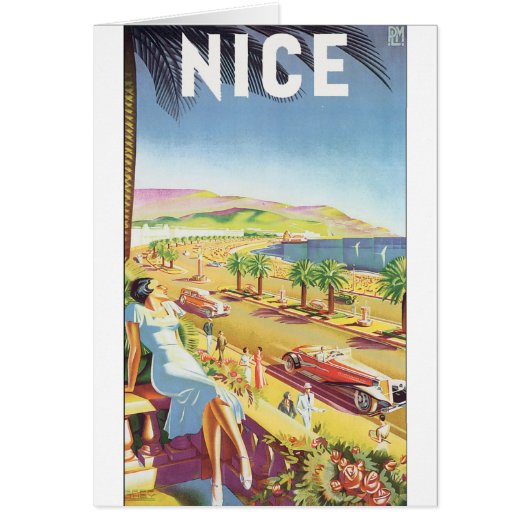 NICE Vintage Travel Poster (Front)