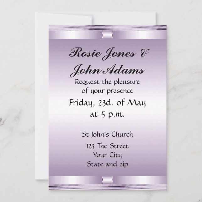 Nice Wedding Invitation (Front)