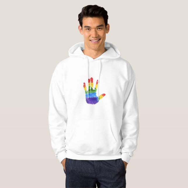 NICE WHIT HOODIE : LGTB+ SUPPORTIVE (Front Full)