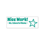 [ Thumbnail: "Nice Work!" + Custom Teaching Assistant Name Self-Inking Stamp ]
