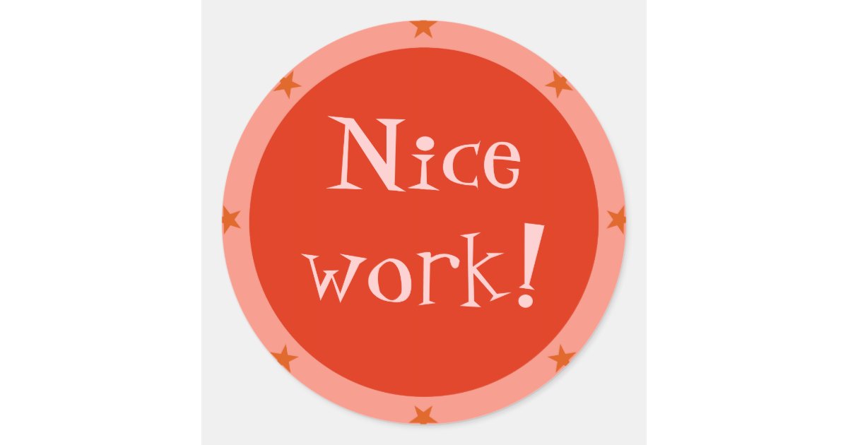 nice work teacher sticker series zazzle com pregnancy christmas gifts