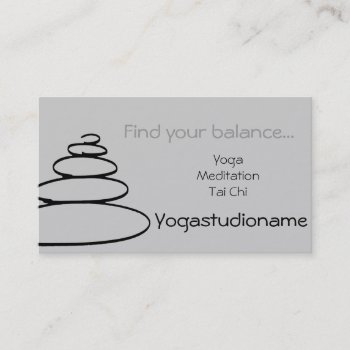 Nice Yogastudio Buisness Card by Avanda at Zazzle