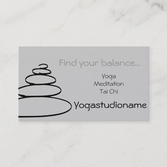 Nice Yogastudio buisness card (Front)