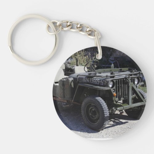 Nicely Restored Willys Jeep Keychain
