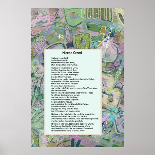 Nicene Creed Christian Print