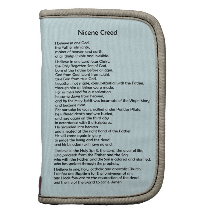 Nicene Creed Folio Day Planner ~ customizable