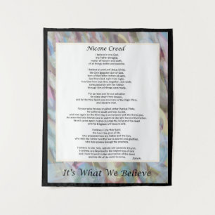 Nicene Creed Tapestry Christian Credo Decor