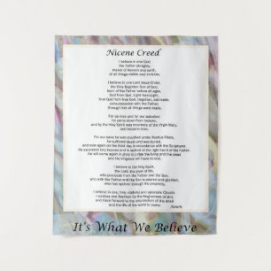 Nicene Creed Tapestry Christian Prayer Decor
