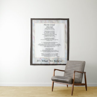 Nicene Creed Tapestry Christian Prayer Decor