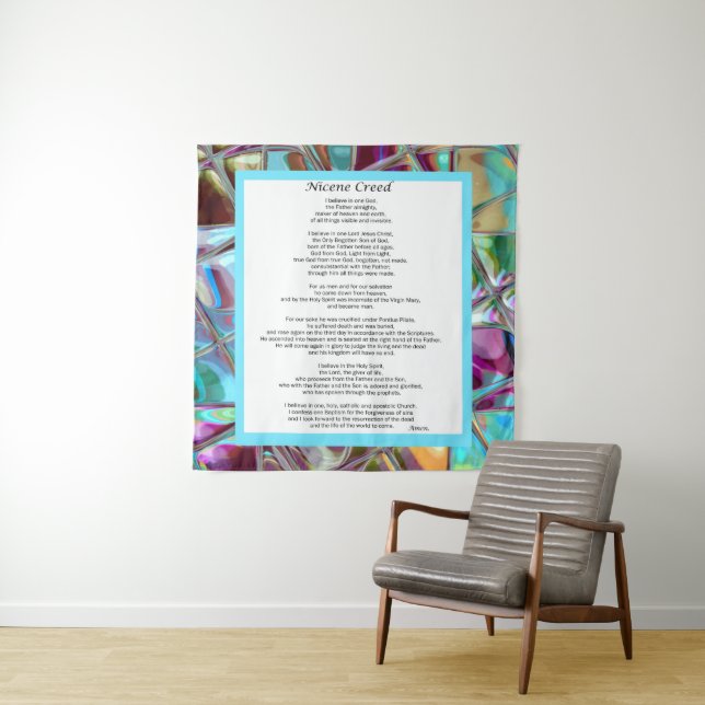 Nicene Creed Tapestry Prayer Wall Decor (In Situ)