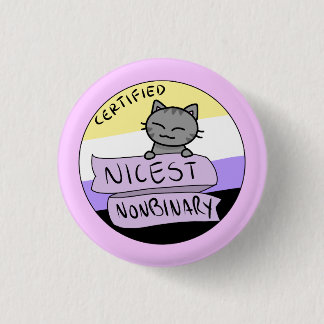 Nicest Nonbinary Pinback Button