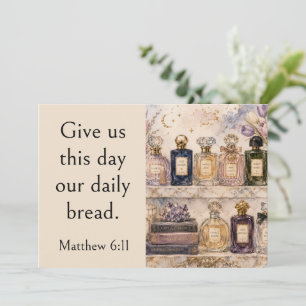 Niche Perfume Collection, Matthew 6:11 Bible Verse Invitation