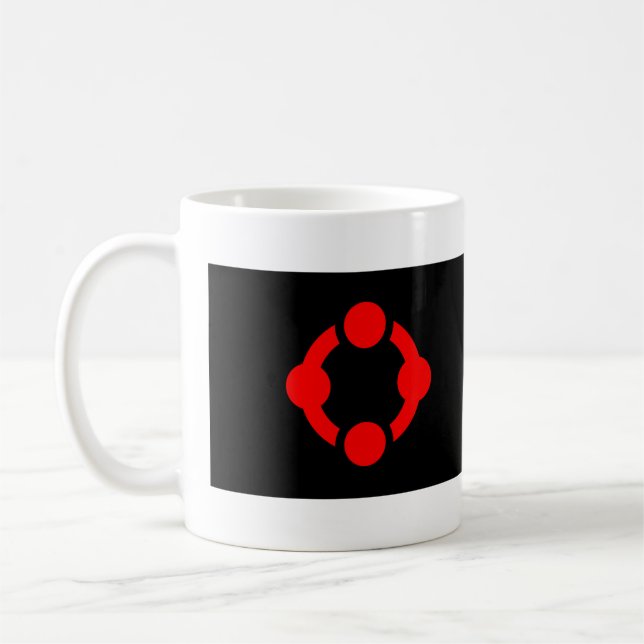 Niche Pride Flag (Black) Coffee Mug (Left)