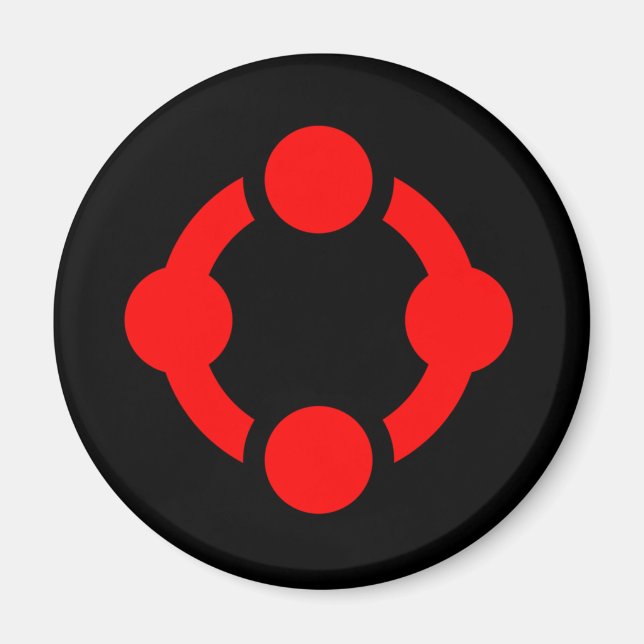 Niche Pride Flag (Black) Magnet (Front)