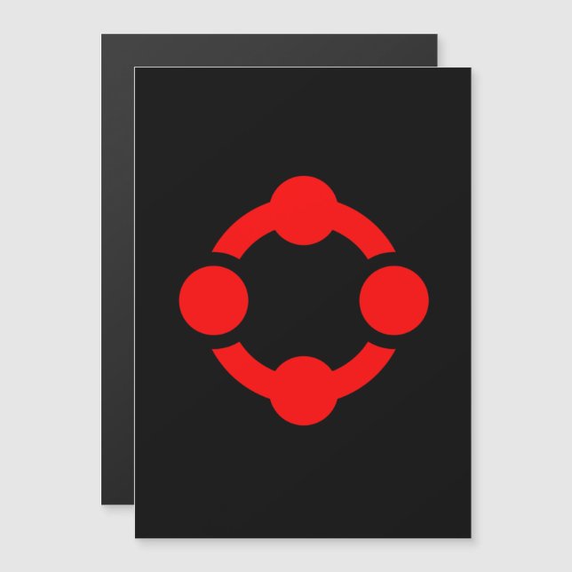 Niche Pride Flag (Black) Magnetic Invitation (Front/Back)