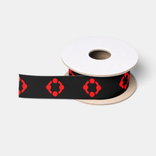 Niche Pride Flag (Black) Satin Ribbon