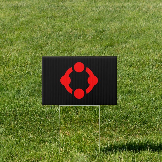 Niche Pride Flag (Black) Sign (Insitu)