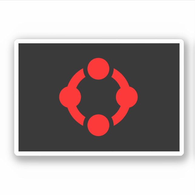 Niche Pride Flag (Black) Sticker (Front)