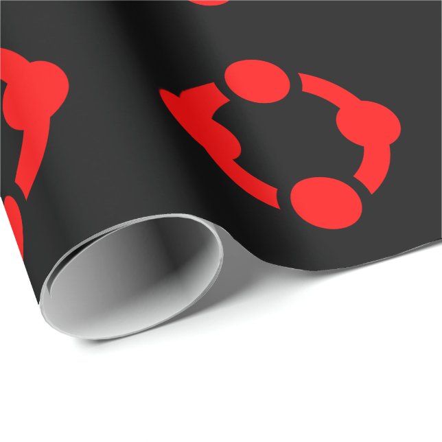 Niche Pride Flag (Black) Wrapping Paper (Roll Corner)