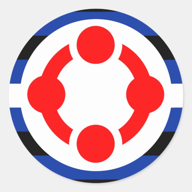 Niche Pride Flag (Original) Classic Round Sticker (Front)