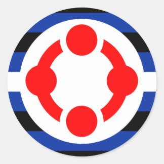 Niche Pride Flag (Original) Classic Round Sticker