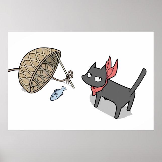 Nichijou- Sakamoto fish trap Poster (Front)