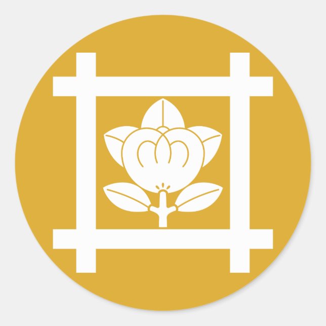Nichiren Shu Tachibana Classic Round Sticker (Front)