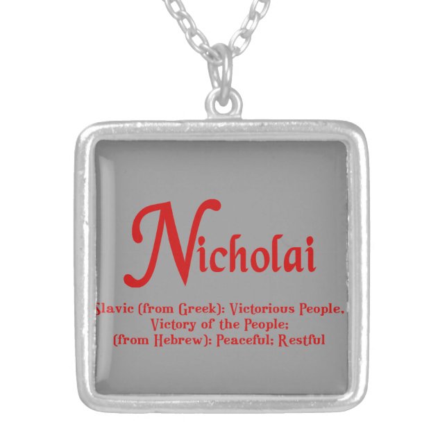 Nicholai Necklace (Front)