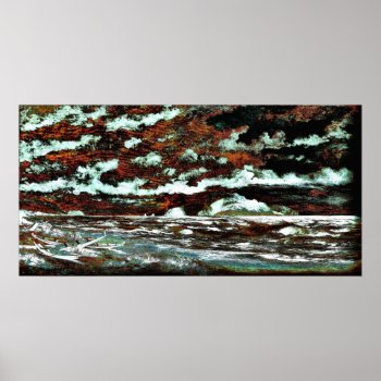 Nicholas_chevalier_-_cook_strait _new_zealand (mod Poster by niceartpaintings at Zazzle