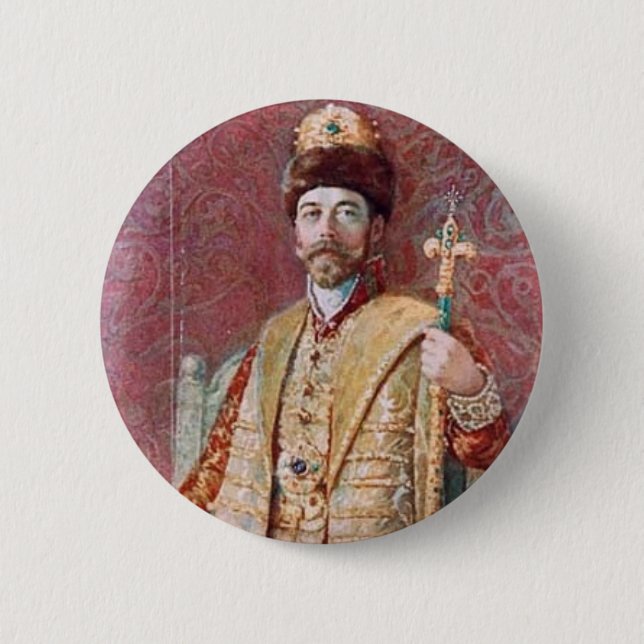 Nicholas II Pinback Button (Front)