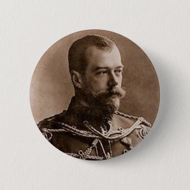 Nicholas II Pinback Button (Front)
