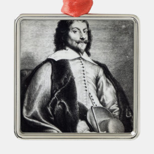 Nicholas Lanier, engraved by Lucas Vostermans Metal Ornament
